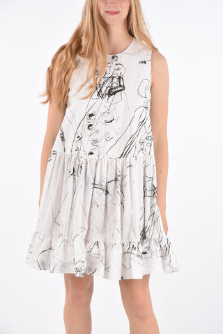 Peplum Hem A-Line Dress