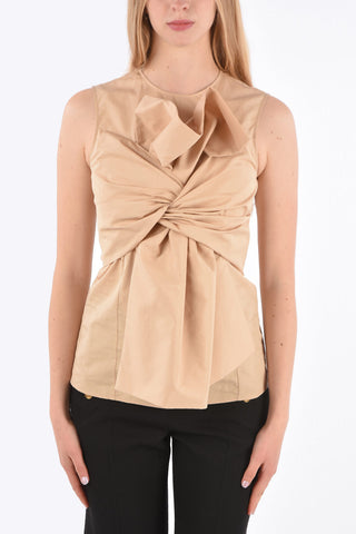 Sleeveless Top with Bow