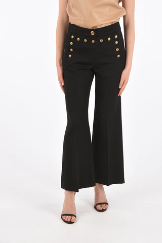 Wool Bootcut Pants