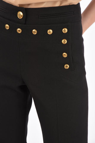 Wool Bootcut Pants