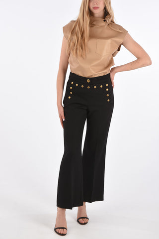 Wool Bootcut Pants