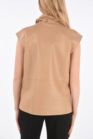 Leather Top with Pocket 