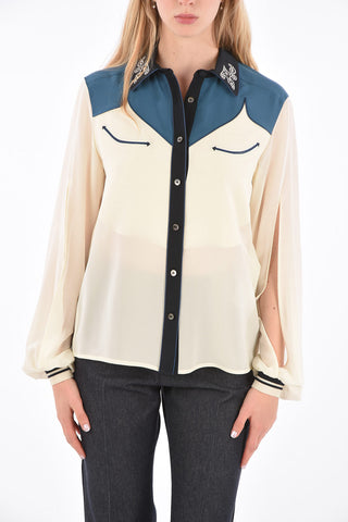 Studded Neck MADELYN Blouse
