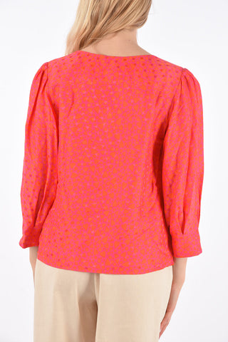 Hearts printed THYFENE blouse