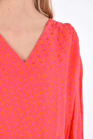 Hearts printed THYFENE blouse