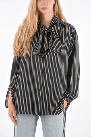 Striped Shirt with Bow