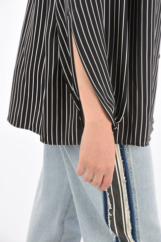 Striped Shirt with Bow