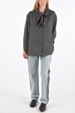Striped Shirt with Bow