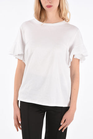 Flounced Sleeve T-Shirt