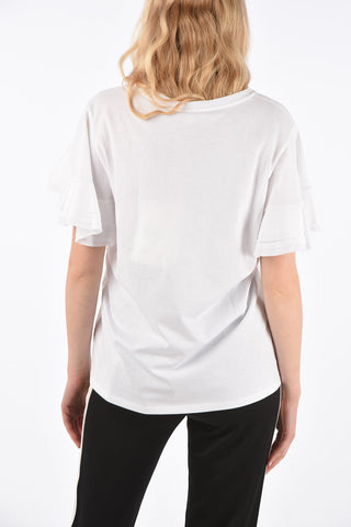 Flounced Sleeve T-Shirt