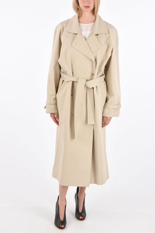 double breasted Chesterfield coat with belt