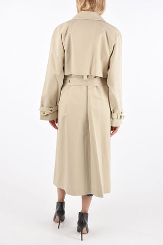 double breasted Chesterfield coat with belt