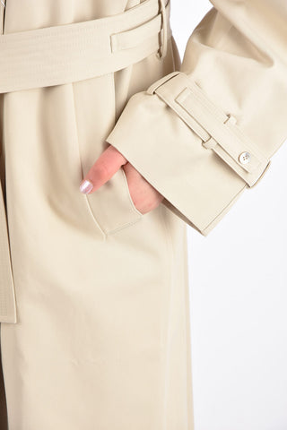 double breasted Chesterfield coat with belt