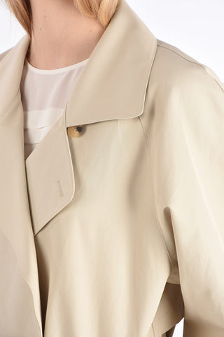 double breasted Chesterfield coat with belt