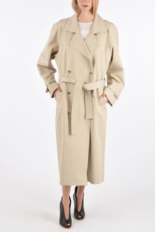 double breasted Chesterfield coat with belt