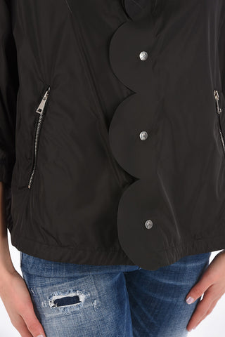 6 NOIR KEI NINOMIYA studded OSMIUM JACKET WITH ¾ Sleeve