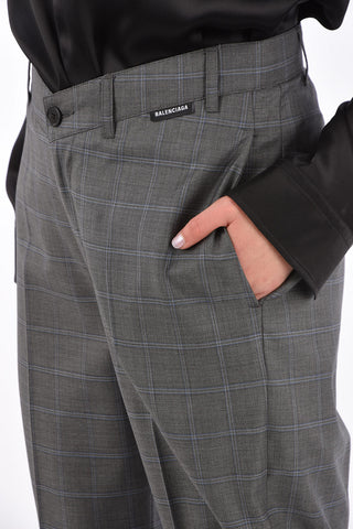 Windowpane Check Pants