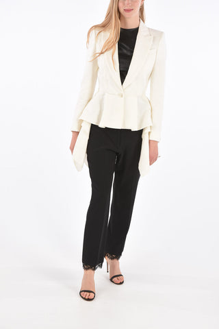 Jacquard Draped Blazer