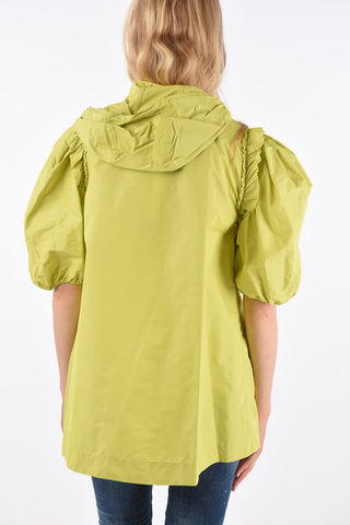 SIMONE ROCHA leg-o-mutton sleeve 4 PANSY jacket with hood