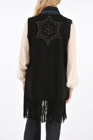Suede JUNO Vest with Studs