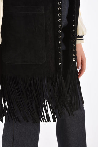 Suede JUNO Vest with Studs