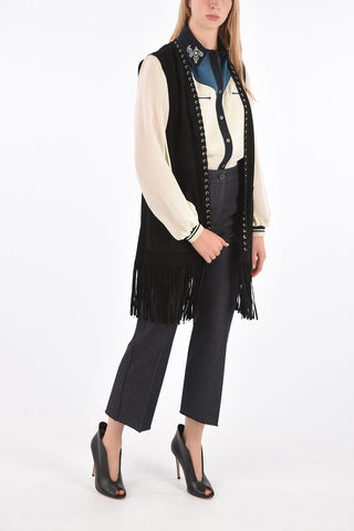 Suede JUNO Vest with Studs