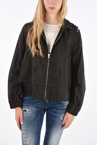 6 NOIR KEI NINOMIYA hooded perforated VANADIUM outerwear