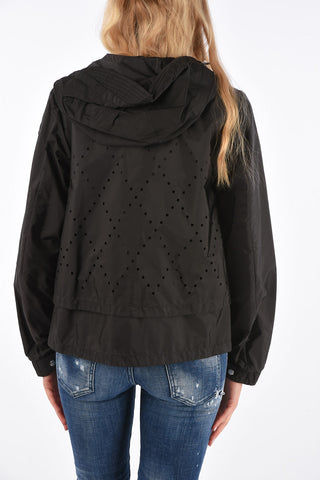 6 NOIR KEI NINOMIYA hooded perforated VANADIUM outerwear