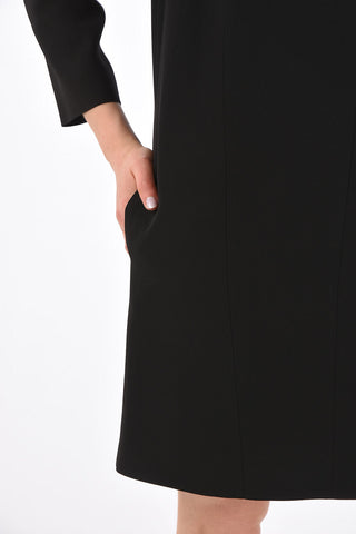 Jetted Pocket Shift Dress