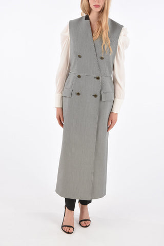 Longline Double Breasted Vest