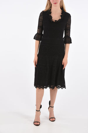 Embroidered Midi Dress