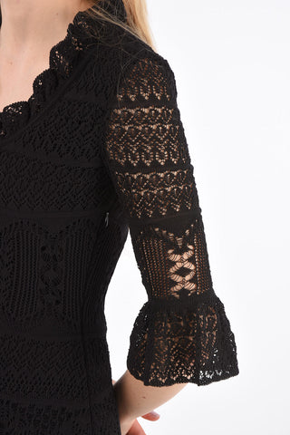 Vestito Midi con Ricamato  