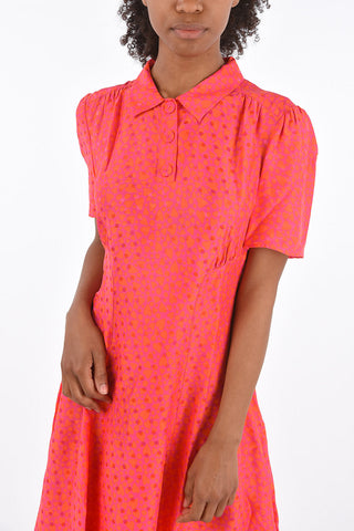 Hearts-printed ROZENN shirtdress