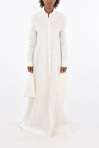 flax floor length shirtdress