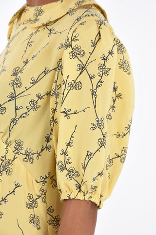 floral-print maxi shirtdress