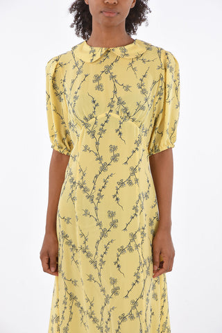 floral-print maxi shirtdress