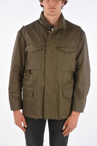 utility fatigue jacket with extractable hood