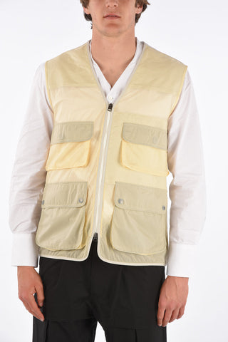 Sleeveless utility fatigue jacket