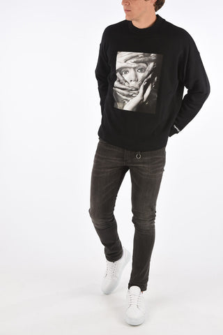 SHINOYAMA NUDE Printed crew-neck sweatshirt