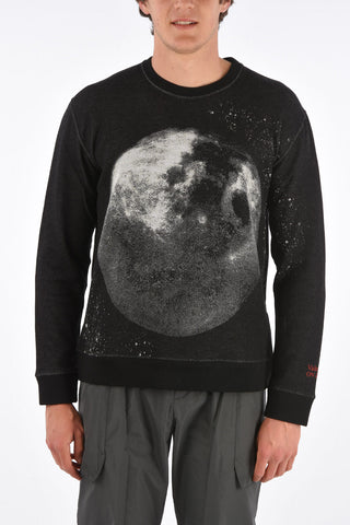 printed crew-neck sweatshirt