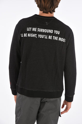 printed crew-neck sweatshirt