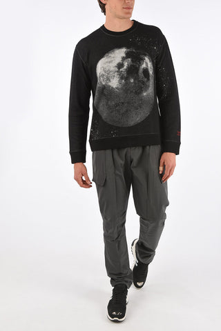 printed crew-neck sweatshirt