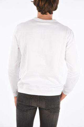 printed crew-neck sweatshirt