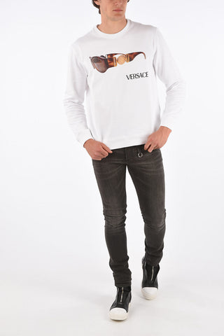 printed crew-neck sweatshirt