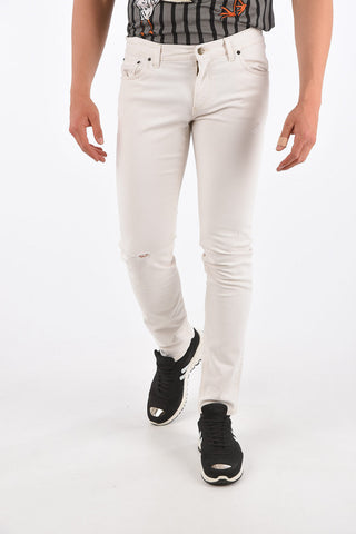 16cm vintage effect stretch denim jeans