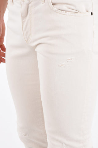16cm vintage effect stretch denim jeans