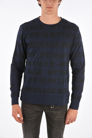 printed crew-neck sweatshirt