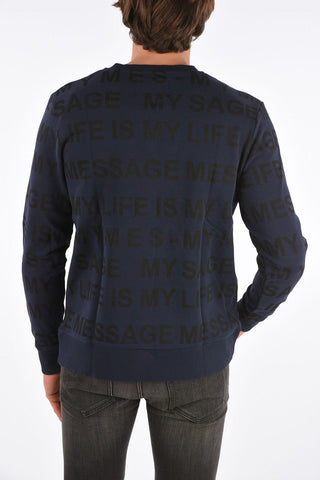 printed crew-neck sweatshirt
