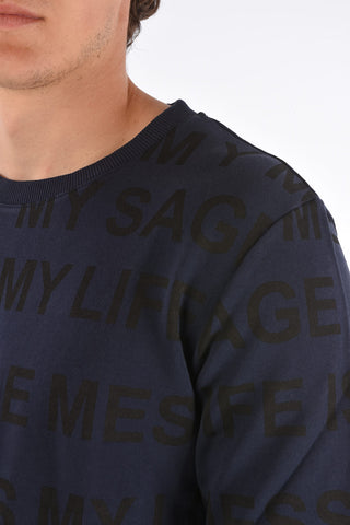 printed crew-neck sweatshirt