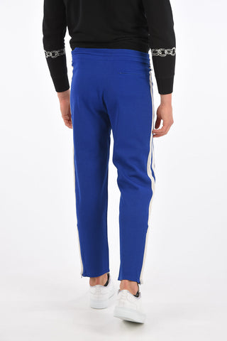pantalone piping DERRING con zip alla caviglia